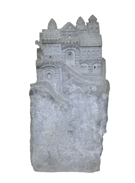 Product image 1 of the product “Castle on the rock as sample, 80cm Height, Natural stone, Riverstone ”